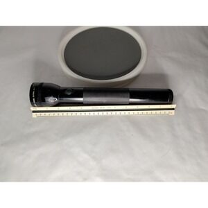 Vintage MAG-LITE LARGE 3 D Cell MAGLITE 12" Black Flashlight TESTED WORKING